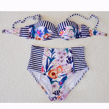 Load image into Gallery viewer, Floral Push Up Bikini Set
