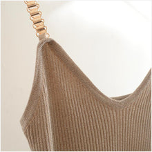 Load image into Gallery viewer, Knitted Camisole Crop Top