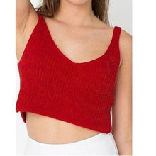 Load image into Gallery viewer, Knitted Crop Tank Top