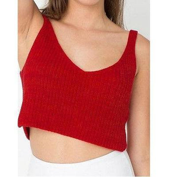 Knitted Crop Tank Top