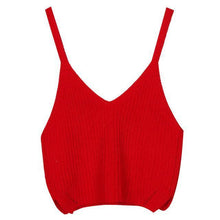 Load image into Gallery viewer, Knitted Crop Tank Top
