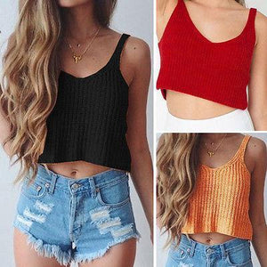 Knitted Crop Tank Top
