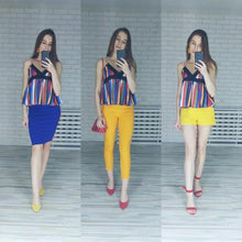 Load image into Gallery viewer, Lace Patchwork Striped Tank Top