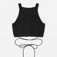 Load image into Gallery viewer, Lace-Up Crop Top
