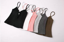 Load image into Gallery viewer, Lace-Up V-Neck Tank Top