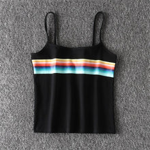 Load image into Gallery viewer, Rainbow Crop Tank Top