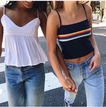 Load image into Gallery viewer, Rainbow Crop Tank Top