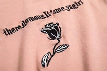 Load image into Gallery viewer, Rose Spaghetti Strap Crop Top