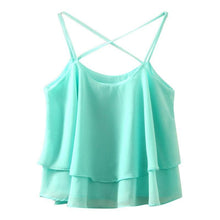 Load image into Gallery viewer, Ruffled Crop Tank Top
