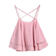 Load image into Gallery viewer, Ruffled Crop Tank Top
