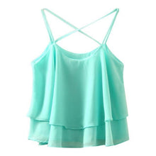 Load image into Gallery viewer, Ruffled Crop Tank Top