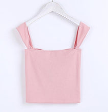 Load image into Gallery viewer, Square Neck Crop Tank Top