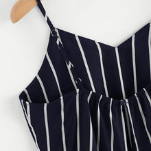 Load image into Gallery viewer, Striped Bow Tie Crop Top
