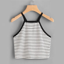 Load image into Gallery viewer, Striped Crop Tank Top