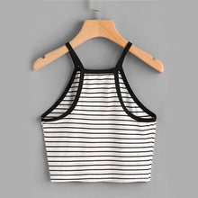 Load image into Gallery viewer, Striped Crop Tank Top
