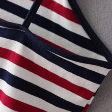 Load image into Gallery viewer, Striped Crop Tank Top