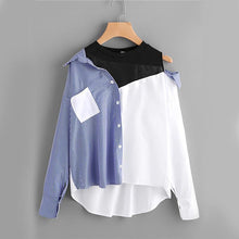 Load image into Gallery viewer, Asymmetric Open Shoulder Shirt