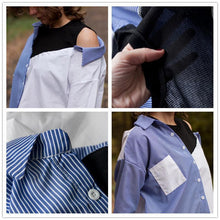 Load image into Gallery viewer, Asymmetric Open Shoulder Shirt