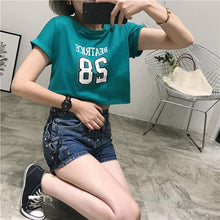 Load image into Gallery viewer, &#39;BEATRICE 28&#39; Crop T-Shirt