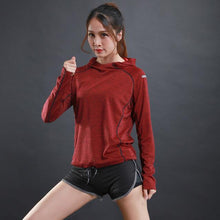 Load image into Gallery viewer, Breathable Sports Hooded Shirt