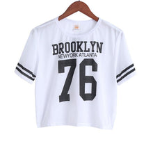 Load image into Gallery viewer, &#39;BROOKLYN 76&#39; Crop T-Shirt