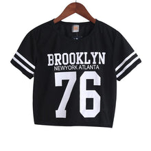 Load image into Gallery viewer, &#39;BROOKLYN 76&#39; Crop T-Shirt