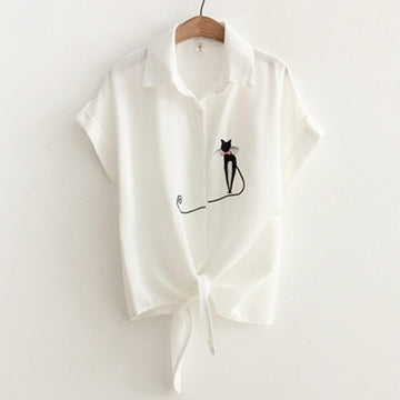 CAT Bow Tie T-Shirt