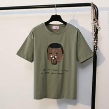 Load image into Gallery viewer, Character &amp; Letter T-Shirt (2 Colors)