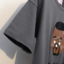 Load image into Gallery viewer, Character &amp; Letter T-Shirt (2 Colors)