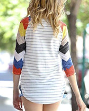 Load image into Gallery viewer, Colorful Stripes T- Shirt
