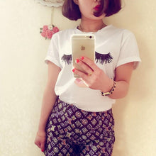 Load image into Gallery viewer, Cute Eyelashes Lips T-Shirt