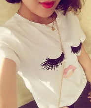 Load image into Gallery viewer, Cute Eyelashes Lips T-Shirt