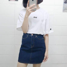 Load image into Gallery viewer, DAY/NIGHT Embroidery T-Shirt