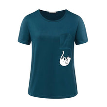 Load image into Gallery viewer, Dropping Pocket Cat T-Shirt