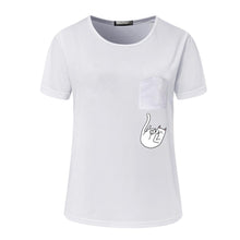 Load image into Gallery viewer, Dropping Pocket Cat T-Shirt