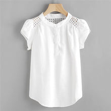 Load image into Gallery viewer, Eyelet Embroidery Blouse