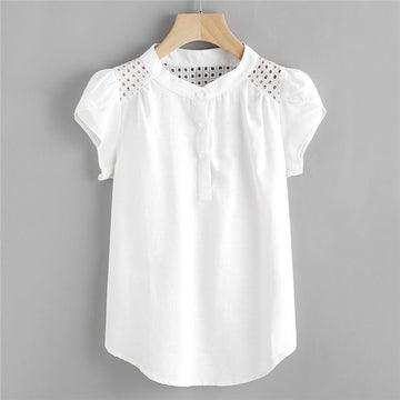 Eyelet Embroidery Blouse