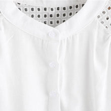 Load image into Gallery viewer, Eyelet Embroidery Blouse