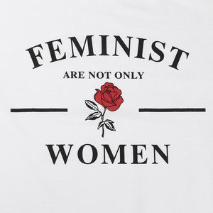 'FEMINIST' Bow Tie T-Shirt