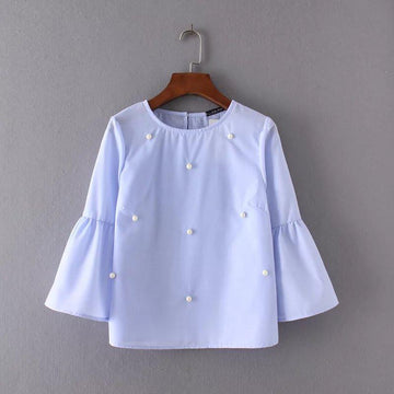 Flare Sleeve Blouse