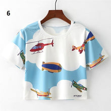 Load image into Gallery viewer, Floral Crop T-Shirt