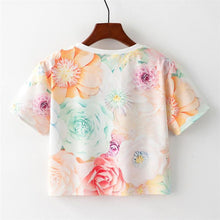 Load image into Gallery viewer, Floral Crop T-Shirt