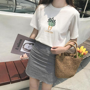 Floral Embroidery T-Shirt