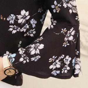 Floral Flare Sleeve T-Shirt