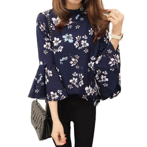 Floral Flare Sleeve T-Shirt