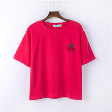 Load image into Gallery viewer, Fruit Embroidery T-Shirt
