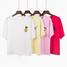 Load image into Gallery viewer, Fruit Embroidery T-Shirt