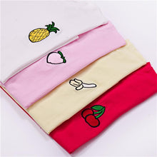 Load image into Gallery viewer, Fruit Embroidery T-Shirt