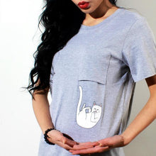 Load image into Gallery viewer, Dropping Pocket Cat T-Shirt
