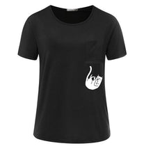 Load image into Gallery viewer, Dropping Pocket Cat T-Shirt